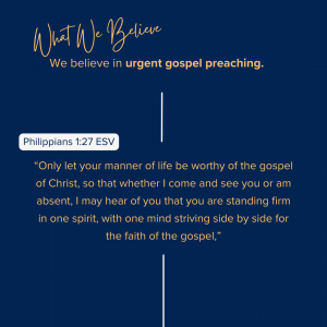 What We Believe at Riverside Christian Assembly Philippians 1:27 ESV “Only let your manner of life be worthy of the gospel of Christ, so that whether I come and see you or am absent, I may hear of you that you are standing firm in one spirit, with one mind striving side by side for the faith of the gospel,”